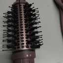 Shark FlexFusion Hair Straightener & Powerful Hair Dryer with Fusion Hair Brush, Ceramic Air Styler with Auto-Wrap Curlers & Concentrator, Ceramic Plates, Cosmic Blush HD641S