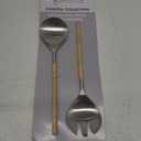 Natural Rattan Handled Salad Servers