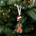 3 x Violin Ornaments - Violin Christmas Ornament - Music Ornaments for Christmas Tree - Music Gifts for Lovers, Players, Teachers, Girls, Women - Acrylic Ornament 2025