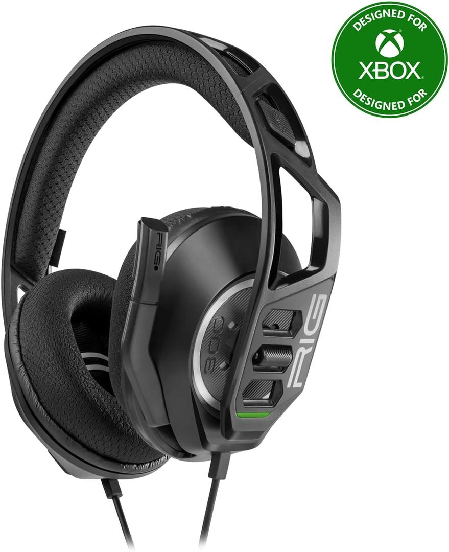 RIG 300 PRO HX Xbox Gaming Headset - Series X|S, Xbox One, PS5, PS4, PlayStation, Nintendo Switch, Mobile & Laptop with 3.5mm  Flip-to-Stow Mic, 40mm Speakers - Black