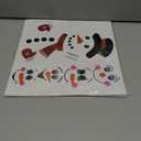 4 x 45pcs Snowman Face Stickers for Crafts Cute Christmas Ornaments Vinyl Snow Man Face Decals Xmas Winter Holiday Stickers for Window Glass Cups Balls Jars Wall Party Supplies Home Decoration(face45)