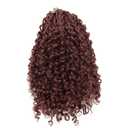 YXCHERISHAIR Ponytail Extension,Curly Wavy Ponytail Dark Brown Drawstring Ponytail Hair Extensions for Women Natural Wavy Synthetic Hairpiece for African Women Daily Use party(33#,14inch)