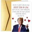Son In Law Birthday Card, Son-In-Law Father's Day Card, Great Sons-In-Law Cards Gifts, Funny Donald Fathers Day Cards Gifts for Sons In Law