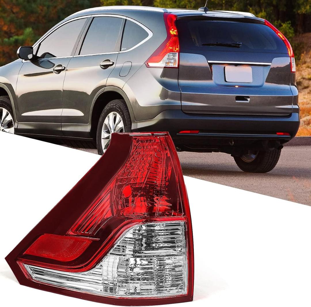 Huray Tail Light for Honda CRV 2012 2013 2014 Taillight Assembly Brake Lamp Replacement 33550-T0A-H01 Driver Side (Left)