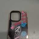 Compatible for iPhone 16 Pro Case Cute - Durable Shockproof 6.6 ft Drop Impact Phone Case - Glitter Pink Funny Skeleton Design for iPhone 16 Pro 6.3"