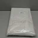 H.VERSAILTEX Linen Look 100% Blackout Curtains 84 Inches Long for Bedroom Full Light Blocking Rod Pocket Linen Textured Thick Window Curtain Drapes with White Backing, Ivory, 2 Panels