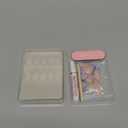 Glamnetic Press On Nails - French Lilac | Short Almond Fake Nails with Purple French Tips and a Glossy Finish, Salon Quality | 15 Sizes - 30 Nail Kit with Glue