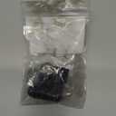 High Flow Radius 90 Degree Aluminum 6AN Male Flare to M12x1.5 Metric Swivel Fitting Adapter, Black