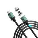 ZBF 100W USB C Magnetic Charging Cable,2 in 1 Magnetic Phone Charger Cable for Type C(1- Pack 10FT),USB-C to USB-C Cable 5A Fast Charging for Phone 17 16 15,14,13 Pro Max, Mac Book Pro,Pad