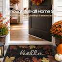 DEXI Fall Front Door Mat Outside Entrance, 24x36 Maple Leaves