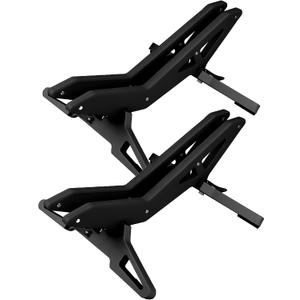 Adjustable Bike Parking Stand Fits 16-29 Inch Bicycles, Compatible with 23c-3.0 Tire Width Heavy-Duty Plastic, Easy Installation, Stylish Two-Tone Design (Black(2 Pack))