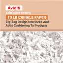 BOX USA White Crinkle Paper Filler (10lb) - Shredded Paper for Basket Stuffing, Shipping, Packaging, Confetti, Crafts & Holidays - Crinkle Cut, One Size