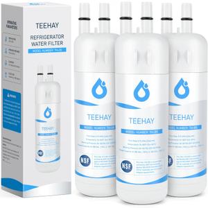 TEEHAY Filter 1 Replacement Filter EDR1RXD1, Compatible with Whirlpool WRS325SDHW, WRS315SDHM, WRS331SDHM, WRS335SDHM, WRS322FDAW, WRS526SIAE, WRS571CIHW, WRS315SDHW, WRSA71CIHZ, 3 Pack