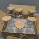 6 Set Employees Appreciation Gifts Thank You Team Gift Bulk Coworkers Staff 16Oz Can Beer Glass Cup with Lids Straws Brushes for Christmas