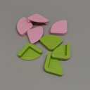 Silicone Non-Slip Feet for Cutting Board, Shock-Absorbent Reusable Cutting Board Legs Stabilizer Pads for Kitchen Countertop Surface Protection, Chopping Board Accessories(COLOR:Pink + Green)