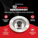 SinkShroom Revolutionary Clog-Free Sink Strainer Basket with Stopper, Stainless Steel