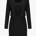 EXLURA Women's Professional Business Lightweight Blazer Dress Suit Sets 2 Piece Work Office Fashion Outfits (XL)