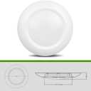 6 Inch LED Low Profile Recessed & Surface Mount Disk Light, Round, 15W, 900 Lumens, 5000K Daylight White, CRI80, Driverless Design, Dimmable, ETLus Listed, White(1 Pack)