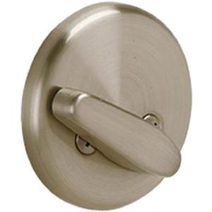 Schlage B81 619 Deadbolt with Standard Trim, Non-Keyed One Sided Deadbolt, Highest Residential Security, Satin Nickel