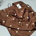 Anika Maxi Dress - Brown Polka Dot S