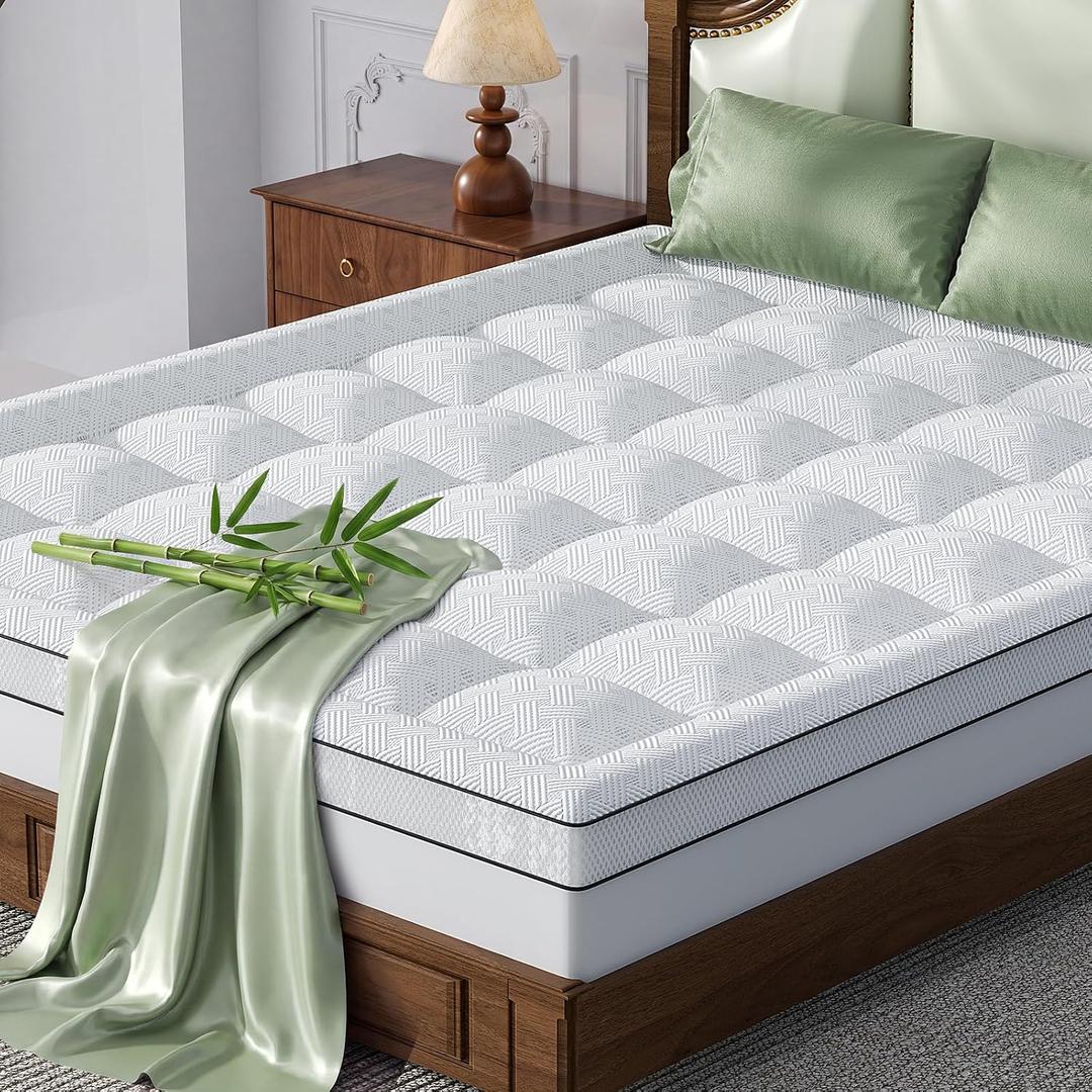 3 Inch Thick Queen Mattress Topper Pillow Top Shredded Memory Foam Filling