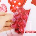 101pcs Valentine's Day Window Stickers Double-Sided Heart Window Clings Decals for Valentine's Day Wedding Party Home Windows Decoration Supply