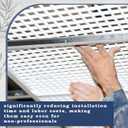 Tuanse 2 Pack Egg Crate Panel 2' x 2' with 1/2x3/8 Ceiling, 2' X 2', White