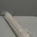 No Drill Cordless Bamboo Roman Shades, Light Filtering Woven Natural Bamboo Window Covering, Easy Install Roman Style Shade, for Window Size 23" W  64" H - Off White