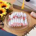 AmazingSpark 120 Pieces Graduation Diploma Favors Class of 2026 Diploma Candy Bar Wrappers Decorations with Red Ribbon Roll for Graduation Gifts Congrats Grad Party Supplies