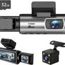 Dash Cam Front and Rear with 32GB Card, Dash Camera for Cars 1080P Front and 720P Rear, Loop Recording, Night Vision, HDR, G-Sensor, Reversing lmage Assist