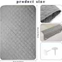 Moukeren 3 Pieces Recliner Headrest Protector Headrest Cover for Recliner Chair Sofa Covers Couch Chair Head Protector for Sofa Furniture Protectors(Light Gray)