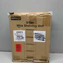 2-Pack 5-Tier Metal Storage Shelves, 18.4"x12.6"x57.4", Black, 18.4W×12.6D×57.4H