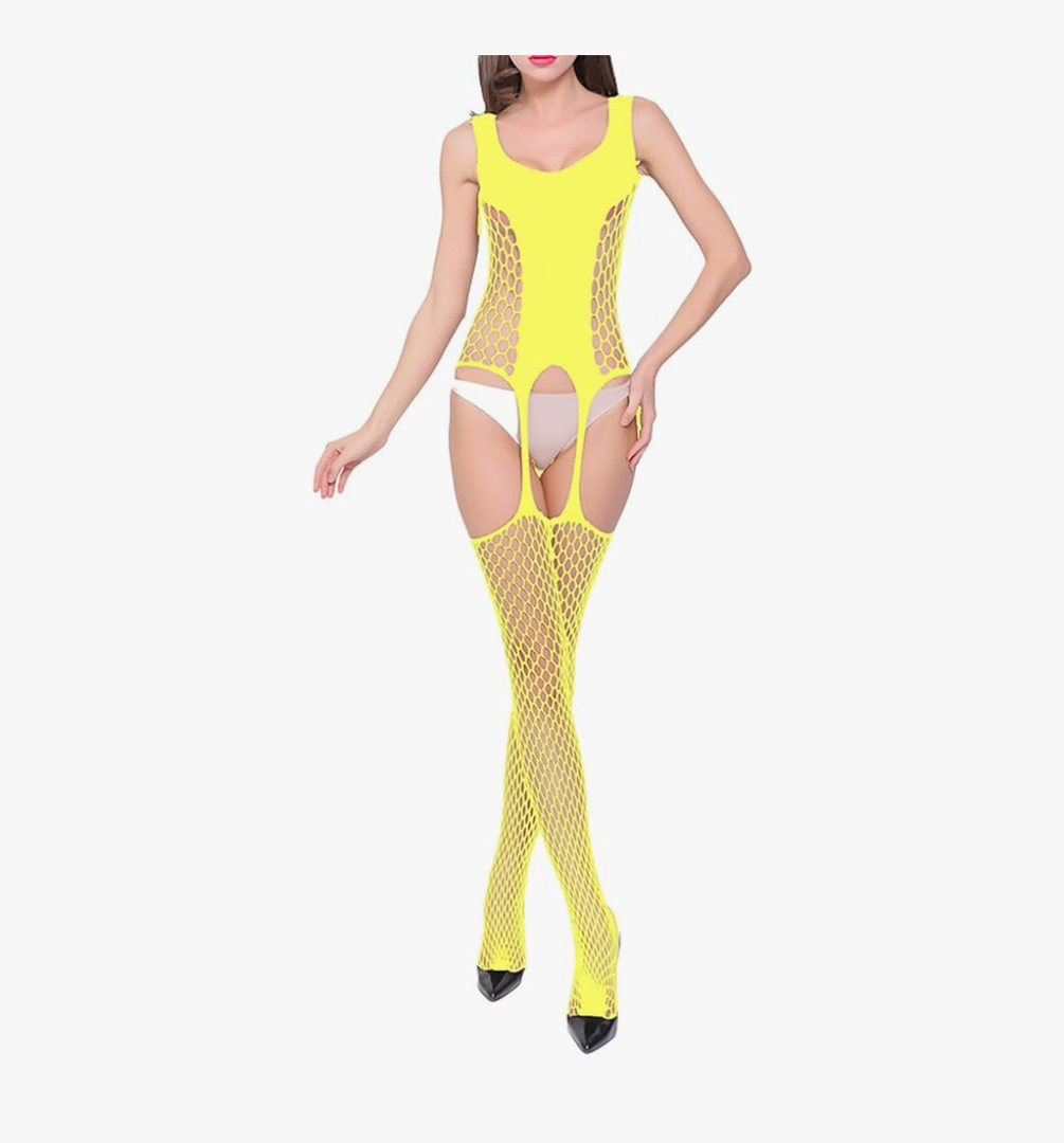 Sexy Mesh Lingerie for Women Jacquard Polka Dot See Through Camisole Vest Erotic Jumpsuit Apparel A