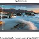 17x31 inch Picture Frame Solid Wood Black,Suitable for Panoramic Photo Frame, Posters,Painting,Group Photo,Puzzle (A23B1731)