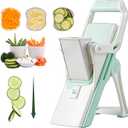 Mandoline Slicer for Kitchen Vegetable and Food Chopper Potato Onion Slicer Veggie Cutter with 5 Thickness Blades