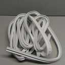 Weather Stripping Door Seal Strip - Soundproof Q-Shaped Foam for Exterior Door Frame, Large Gap Seal, Noise Cancelling, Easy to Install (White, 26FT)