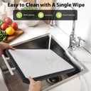Titanium Cutting Boards for Kitchen, Large 16x11 Inch Pure Titanium and Wheat Straw PP Double Sided Chopping Board, Dishwasher Safe, Easy to Clean