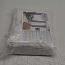 YoungsTex Linen Curtains 80 Inches Length 2 Panels for Living Room, Semi Sheer Drapes with Bronze Grommet Light Filtering for Living Room Bedroom Rustic Farmhouse Lightweight, 52 x 80 Inch (Natural)