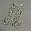 uxcell 4Pcs Curtain Tiebacks, 58cm/23 Braided Drapery Holdback Holder Decorative Rope Tie Back with 4 Metal Hooks, Green/Silver