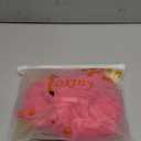 Sexy Open Front V Neck Ruffle Sheer Mesh Lace Wireless Babydoll Lingerie Dress with Thong 2 Piece, S