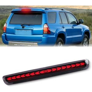 LED 3rd Third Brake Light Compatible with for Toyota 4Runner 2003-2009 High Mount 3rd Third Brake, Cargo Lamp,OEM 81570-35100 (SMOKED, fit models with OEM rear spoiler)