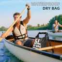 Waterproof Dry Bag for Women and Men,5L Roll Top Lightweight Storage Bag Reflective Backpack with Waterproof Phone Pouch Suitable for Travel Swimming Boating Kayaking Paddle Accessories