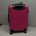 Travelers Club Chicago Hardside Expandable Spinner Luggage, Fuchsia, 20" Carry-On