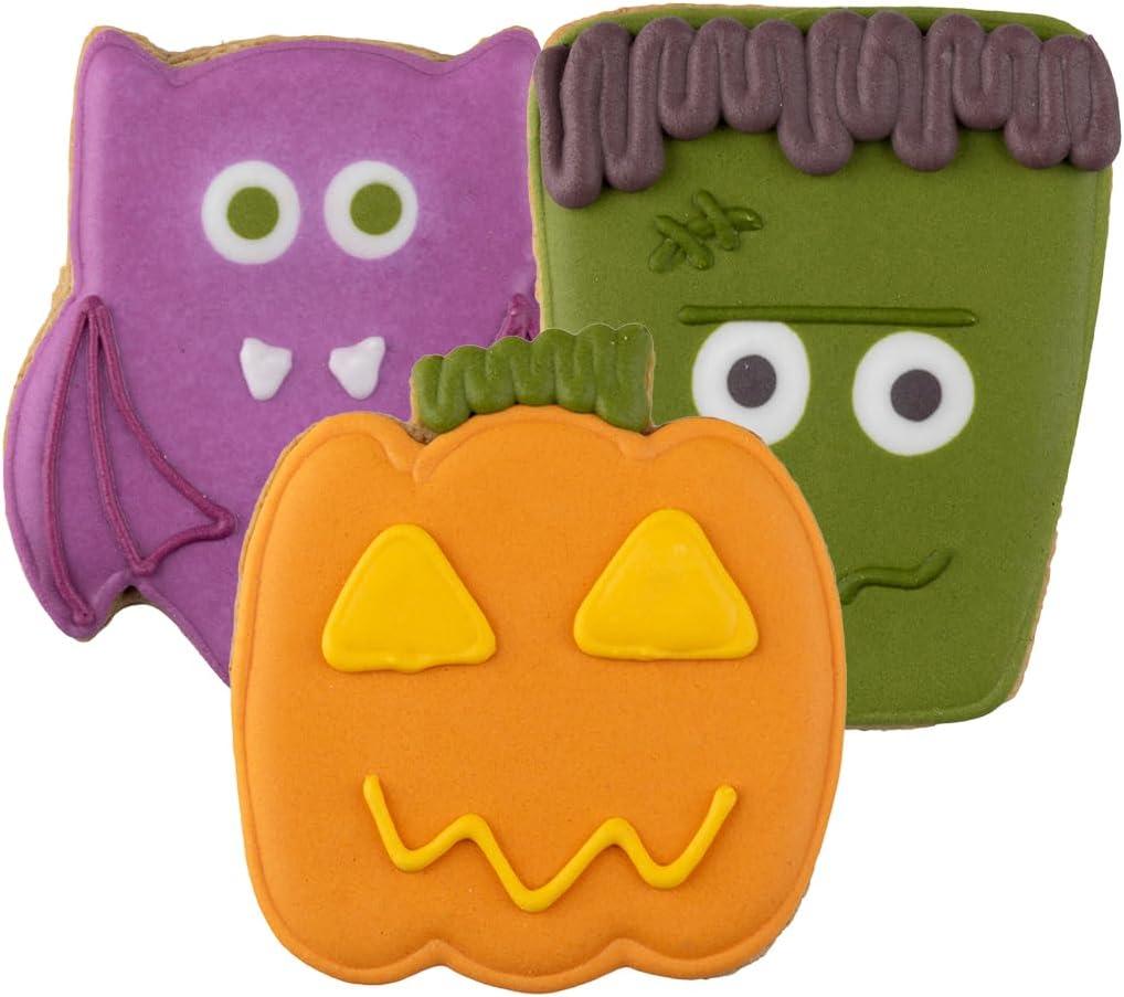 Monster Gift | Hand-Decorated Dog Cookies 3 Pack in Gift Box | Extra Large Dog Treats 62g Cookie, Monster Biscuits, Vegan Snacks for Dogs, Gifts for Dogs