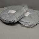 Bar Stool Covers Set of 4, Stool Covers Round with Elastic Band Pad, Soft Stool Seat Covers, Nonslip and Washable, 12 Inch, Grey