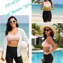 Holipick 5"/7" Swim Shorts Women High Waisted Bathing Suit Shorts Tummy Control Swimsuit Boyshorts Bottom with Liner (Black, XL)