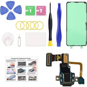 for Galaxy Note 9 USB Charging Board Port Replacement, Type C Dock Board Connector for Samsung Galaxy Note 9 with Tools & Instruction
