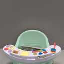 Infantino Music & Lights 3-in-1 Discovery Seat and Booster - Convertible Booster, Infant Activity Seat and Feeding Seat with Electronic Piano for Sensory Exploration, for Babies and Toddlers, Mint