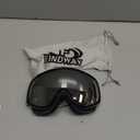 findway Kids Ski Goggles, Kids Snowboard Goggles for Boys Girls Toddler age 3-12 (Black Frame Silver Lens(vlt 21%))