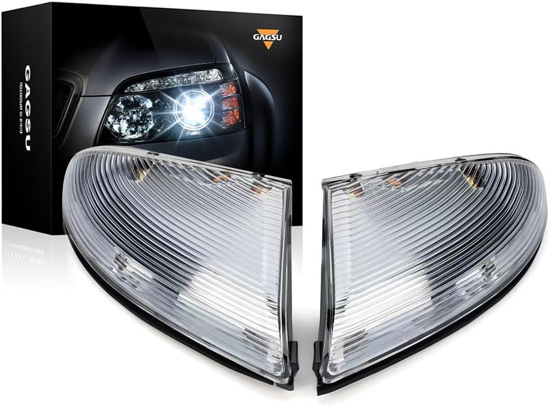 Mirror Turn Signal Light Front Left Drive Side & Right Passenger Side Compatible with Dodge Ram 1500 2009-2018, Ram 2500 2010-2018, Mirror Turn Signal Light Lamp Housing 68064948AA 68064949AA